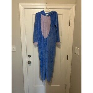 Disney Eeyore One Piece Sleepwear Pajamas Costume Adult Size Medium Zipper Hood